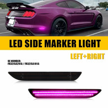 Load image into Gallery viewer, 2x Rear Bumper LED Side Marker Light for 2015-2023 Ford Mustang Pink Purple Lamp