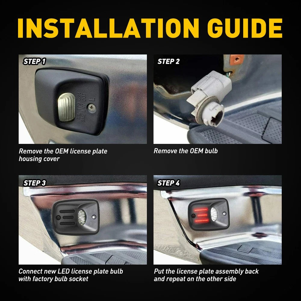 2-20PCS LED Plate Light Bumper License For Rear Tag 1995-2004 Assy Toyota Tacoma