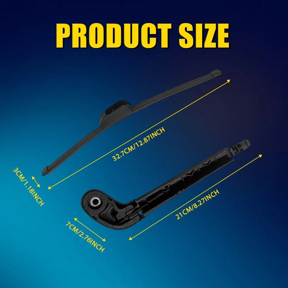 Rear Windshield Smear-free Wiper Arm & Blade Fit 2017-2023 JAGUAR F-PACE