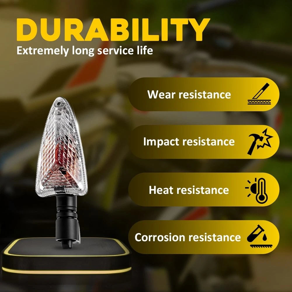 4PCS Fit Triumph Tiger 1050 800 XC XR Clear Amber Turn Signal Light T2701037