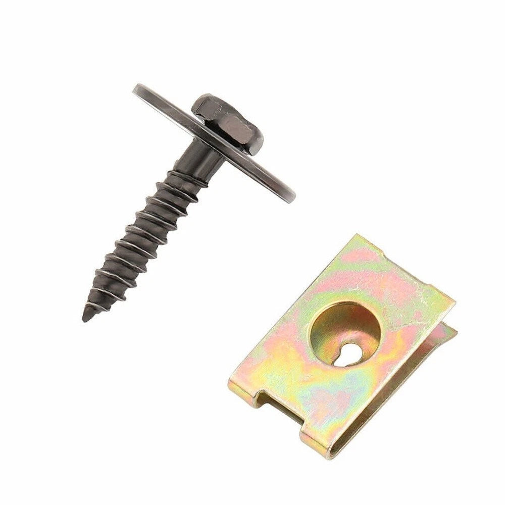 For BMW Engine Under Cover Splash Shield Guard Body Bolts & U-nut Clips 40-80PCS