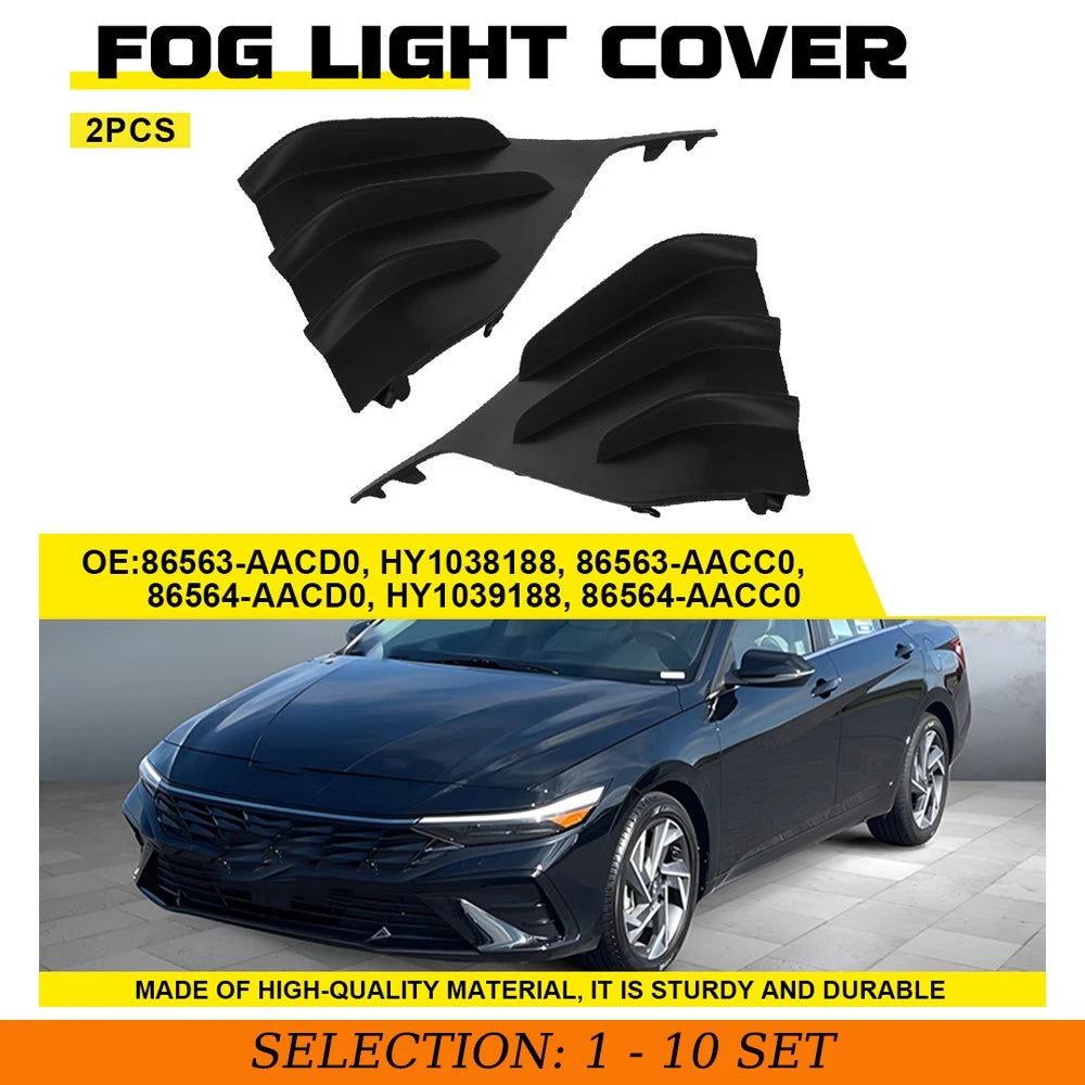 Fit Hyundai Elantra 2024-2025 Front Left Right Fog Light Cover Bezel Trim 2-20X