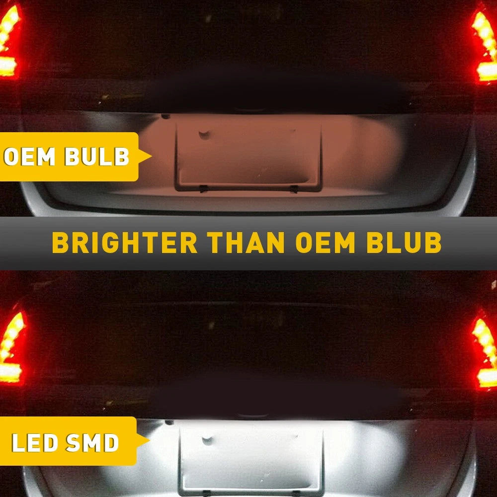 {Plug&Play} WHITE LED License Plate Light Lamp For Honda CRV/Fit/Odyssey/Element