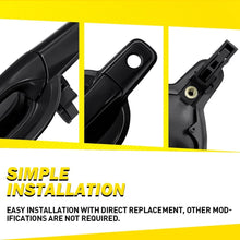 Load image into Gallery viewer, Outside Exterior Door Handle Front Rear Black Textured For 2004-2011 Endeavor