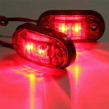 Load image into Gallery viewer, LED 10PCS LIGHTS MARKER CLEARANCE SIDE RED AMBER TRAILER TRUCK RV CARAVAN LIGHT