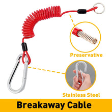 Load image into Gallery viewer, Fastway 80-01-2160 Retailed 6' Universal ZIP Coiled Breakaway Cable w/ Snap Ring