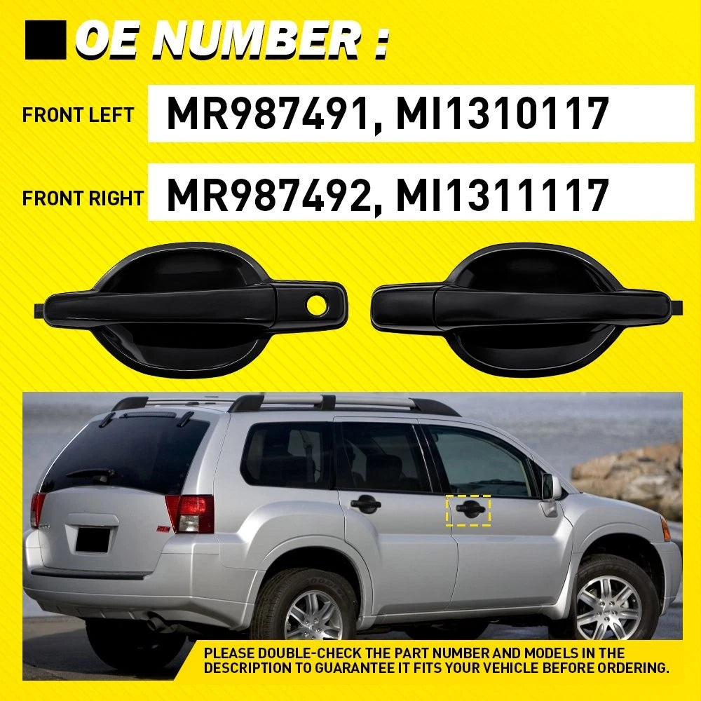 Fit 2004-2011 Mitsubishi Endeavor Exterior Door Handles Front Left&Right 2-20PCS