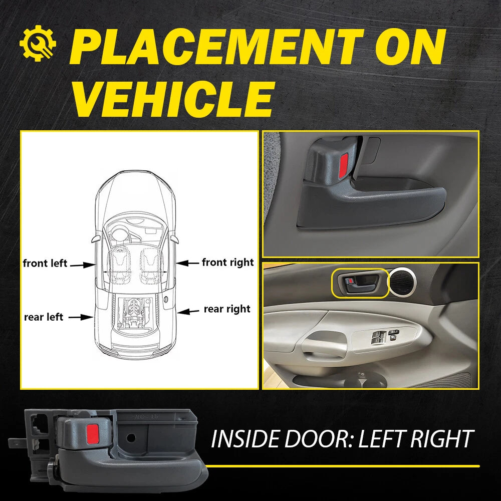 Car Interior Door Handle Inside Right&Left for Toyota 2003-2008 Corolla 2/4PCS
