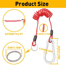 Load image into Gallery viewer, Fastway 80-01-2160 Retailed 6' Universal ZIP Coiled Breakaway Cable w/ Snap Ring