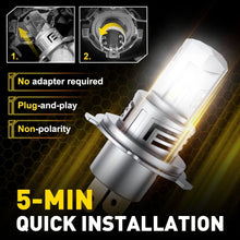 Load image into Gallery viewer, 2-20X AUXITO 9003 H4 LED Headlight Bulb Hi Low Beam Combo 6500K White Canbus M6S
