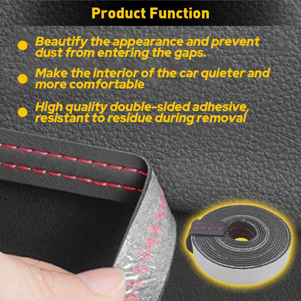 Red Car Trim Mouldings Decor Line For Strip Car Accessories Door Dashboard Strip