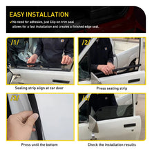 Load image into Gallery viewer, Fit 1984-1989 Toyota 4Runner Replacement Door Window Weatherstrip Seal Trim 4-40