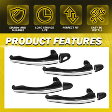 Load image into Gallery viewer, Outside Outer Door Handle Set Front Rear Left Right Fit 2006-2011 Hyundai Azera