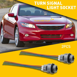 For Honda Civic Front Turn Signal Light Bulb Socket Connector Plug 33302-SR3-A01