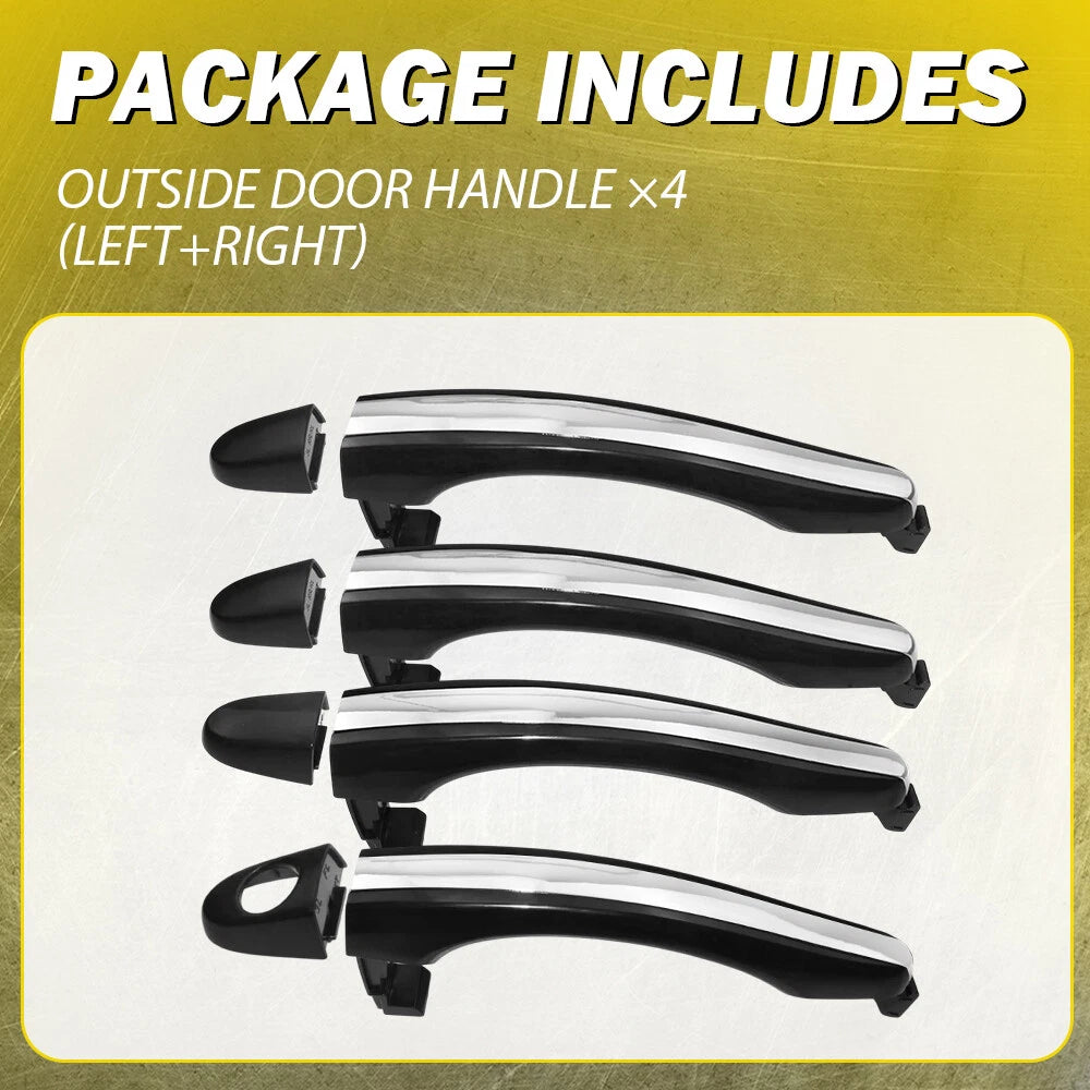 Outside Outer Door Handle Set Front Rear Left Right Fit 2006-2011 Hyundai Azera