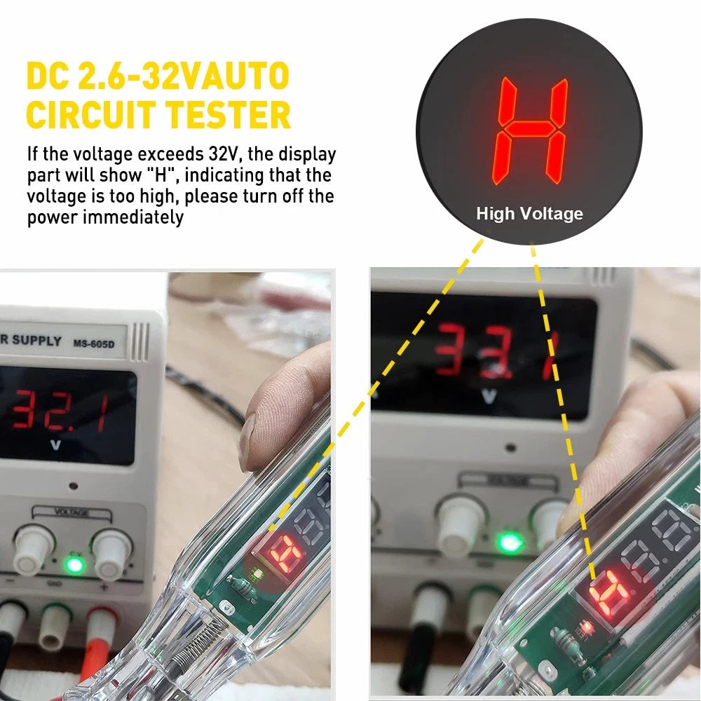 Car Circuit Pen Tester Test Fuse Tool Auto Probe Light Fit 6V 12V 24V DC Voltage