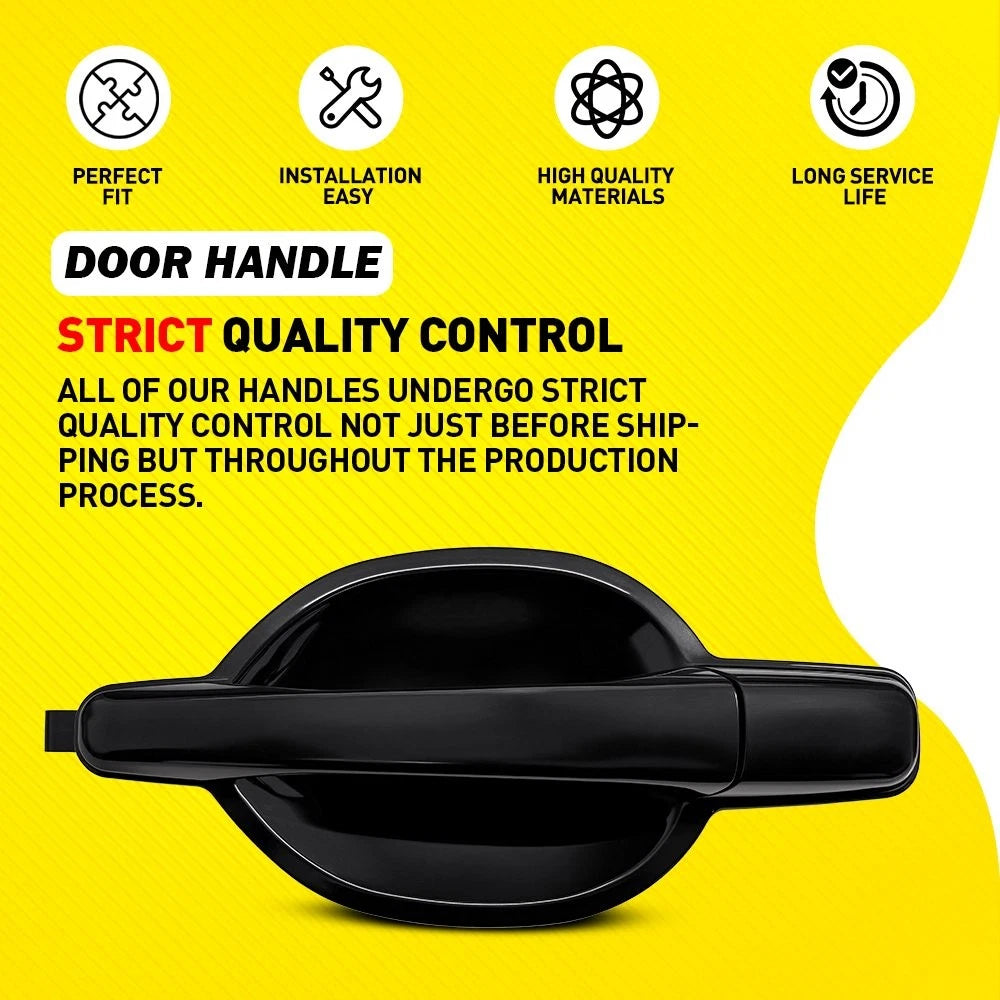 Rear Left 1-10PCS Door Handle Exterior Left for 2004-2011 Mitsubishi Endeavor