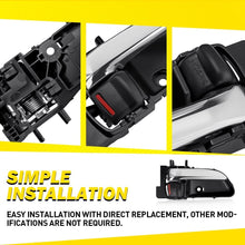 Load image into Gallery viewer, 1-10X Interior Door Pull Handle Black Chrome Right Fit 2003-2008 Subaru Forester