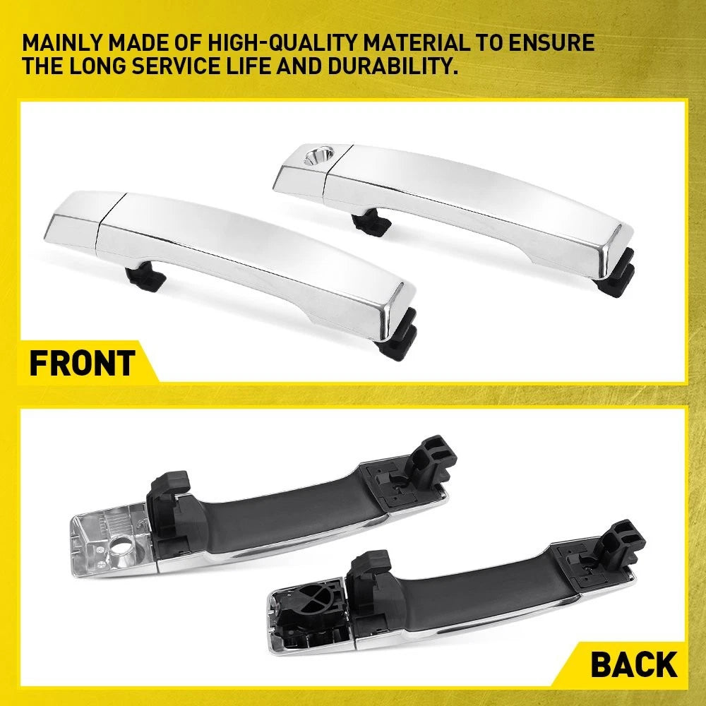 Exterior Door for Handle Infiniti 2004-2015 Rear Front Nissan Right Left Chrome