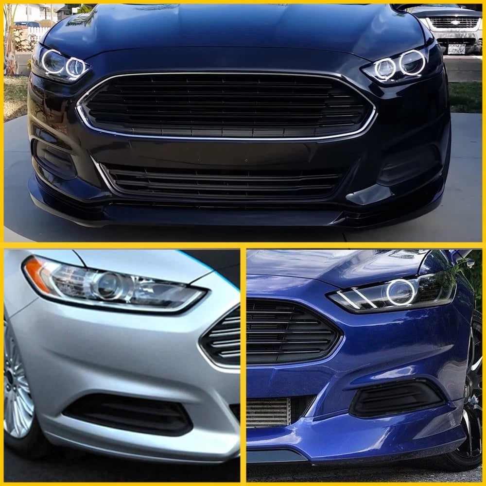 Front Bumper Fog Insert Left+Right Light Fit Cover For 2013-2016 Ford Fusion
