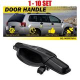 Fit 2004-2011 Mitsubishi Endeavor Outer Black Door Handle 1-10X Rear Right Side