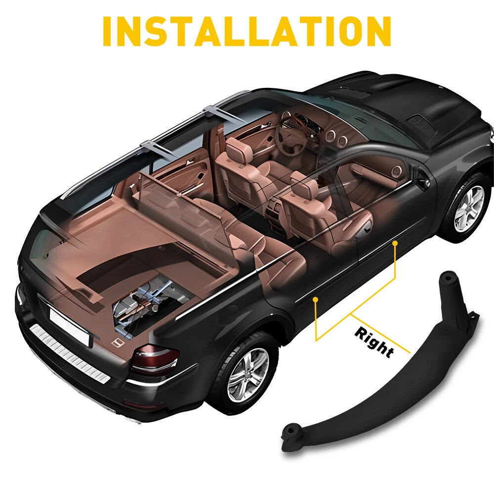 For BMW E70 X5 X6 2007-2014 Passenger Right Inner Door Handle Pull Trim Cover