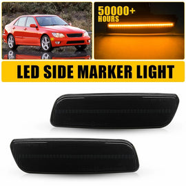 LED Side Marker Light for 2001-05 Lexus Smoked/Clear IS300 Lamp Amber/White/Red