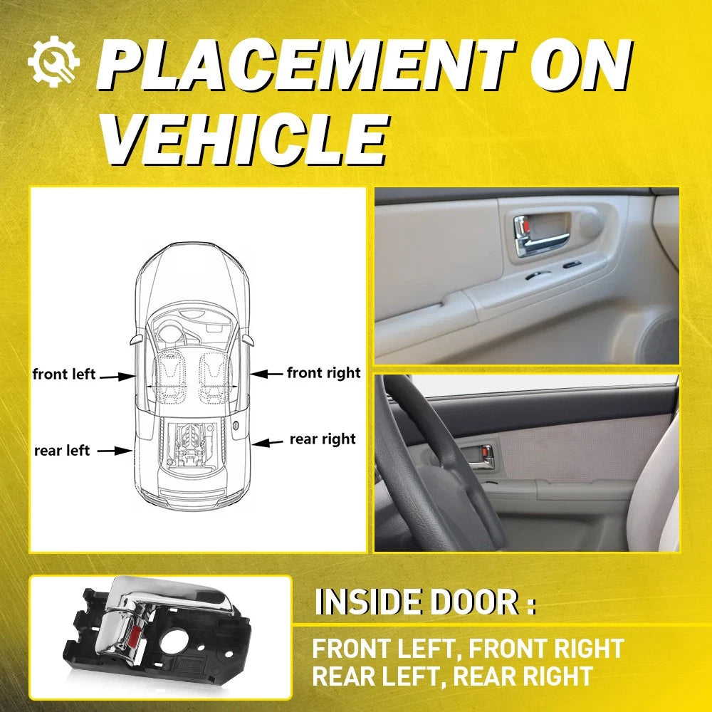 Inside Door Handle RH LH Front/Rear for KIA 2004-2009 2005-2009 Spectra5 Spectra