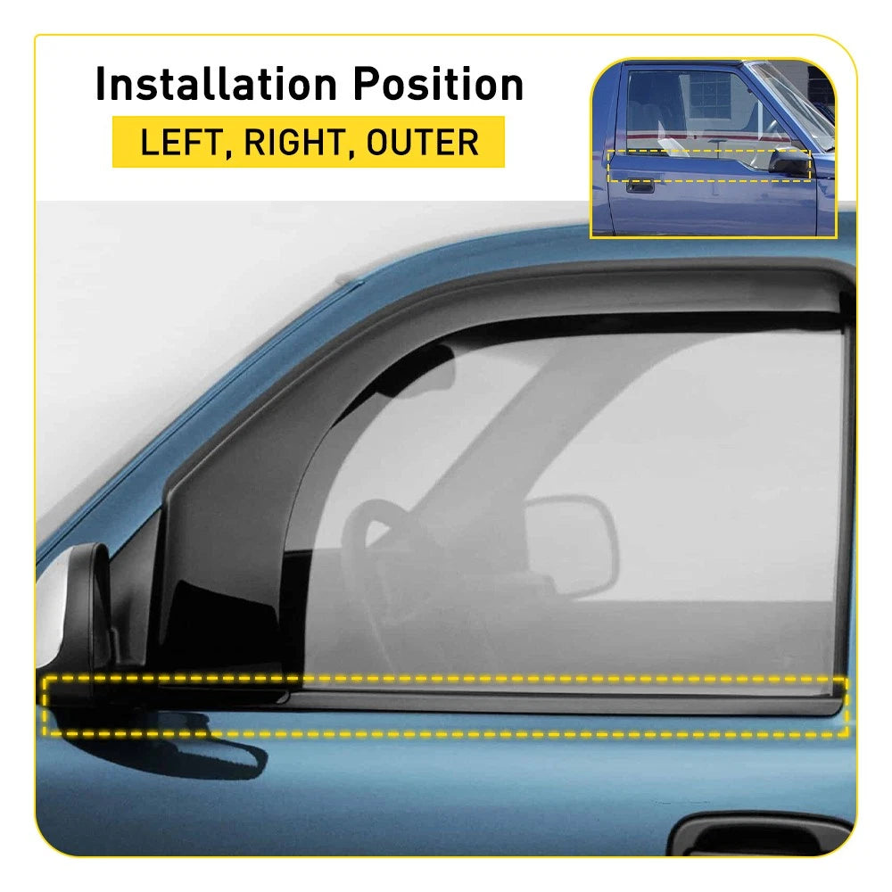 For 1989-1998 Chevrolet Tracker Door Window Weather Sealing Belt Strip Trim Pair