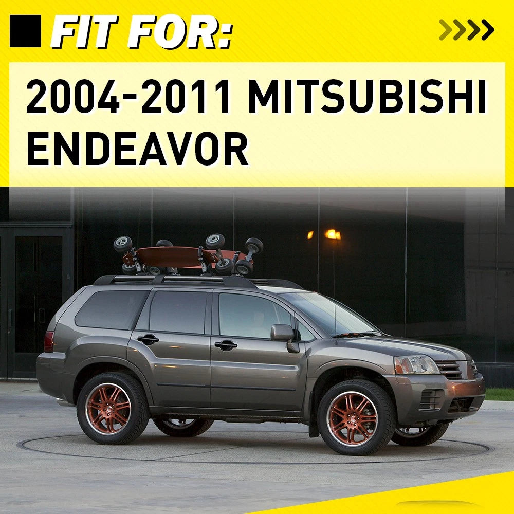 Outer Door Handle Black For 2004-2011 Mitsubishi Endeavor Front Rear Left Right