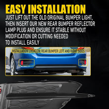 Load image into Gallery viewer, LH RH Rear Bumper Reflector Cover W/Molding Trim Fit Honda Civic Sedan 2016-2021