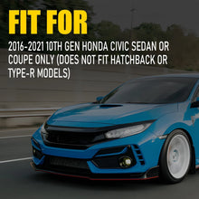 Load image into Gallery viewer, LH RH Rear Bumper Reflector Cover W/Molding Trim Fit Honda Civic Sedan 2016-2021