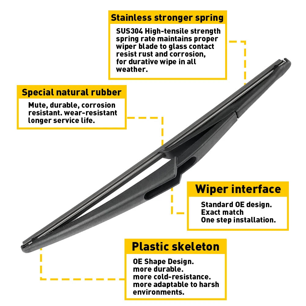 Rear Windscreen Wiper ARM & Blade For Infiniti QX60 2014-2020 TOP Quality