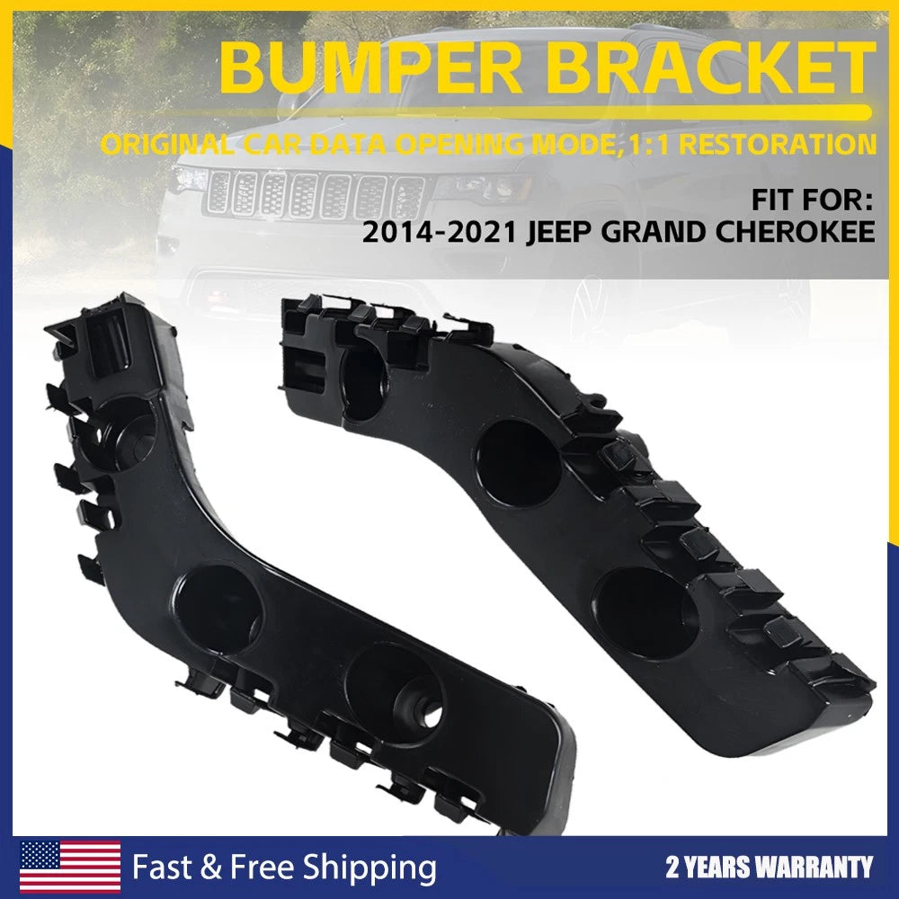 New Front & Left Bumper Right for Brackets Fit Jeep Grand Cherokee 2014-2021 US