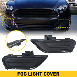 Front Bumper Fog Insert Left+Right Light Fit Cover For 2013-2016 Ford Fusion