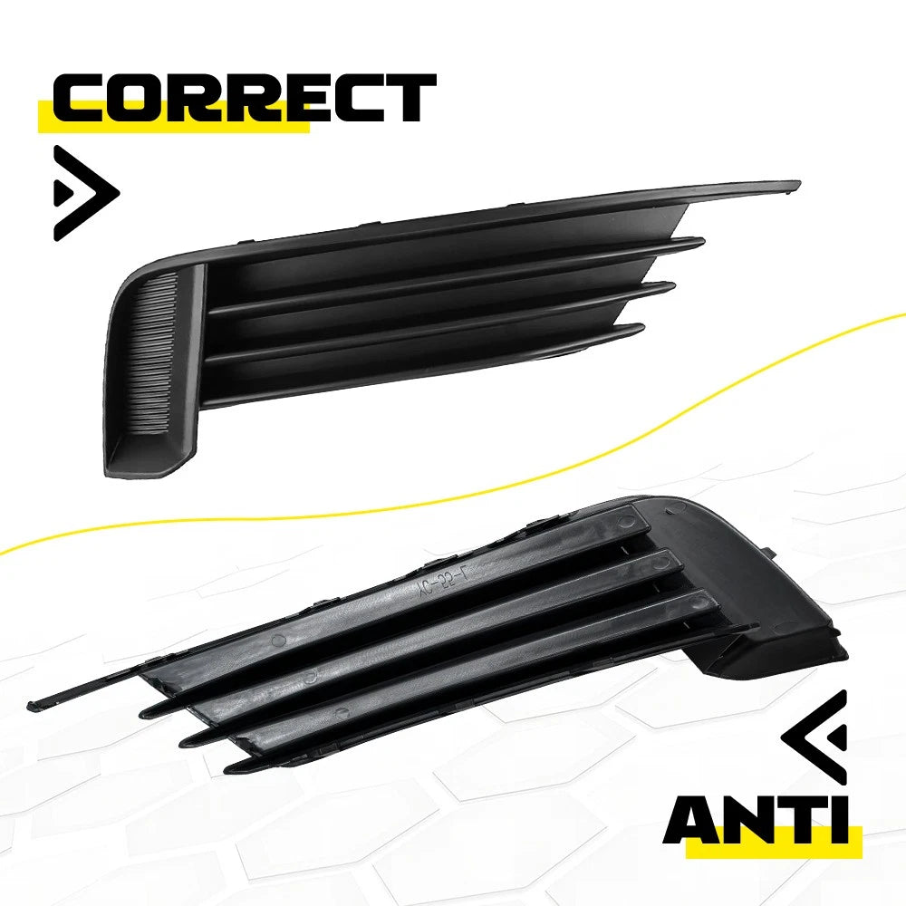 Front Left Right Bumper Fog Light Cover Grille Bezel for Audi A3 S3 2013-2017