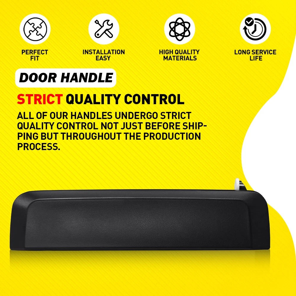 Black Door Handle Front Outer 2-20X Fit Nissan 1986-94 D21 Driver&Passenger Side
