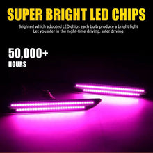 Load image into Gallery viewer, 2x Rear Bumper LED Side Marker Light for 2015-2023 Ford Mustang Pink Purple Lamp