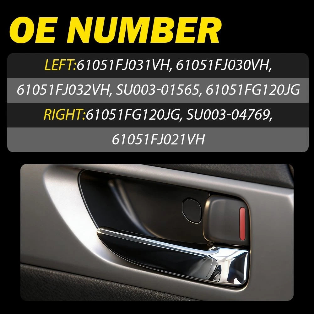 For Subaru IMPREZA 2012-2016 Interior Door Handle Kit Front Rear Left Right 4-40