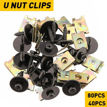 Load image into Gallery viewer, For BMW Engine Under Cover Splash Shield Guard Body Bolts &amp; U-nut Clips 40-80PCS
