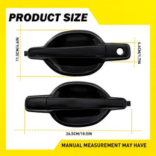 Load image into Gallery viewer, Outside Door Handle Outer Black For 2004-2011 Mitsubishi Endeavor Front Rear