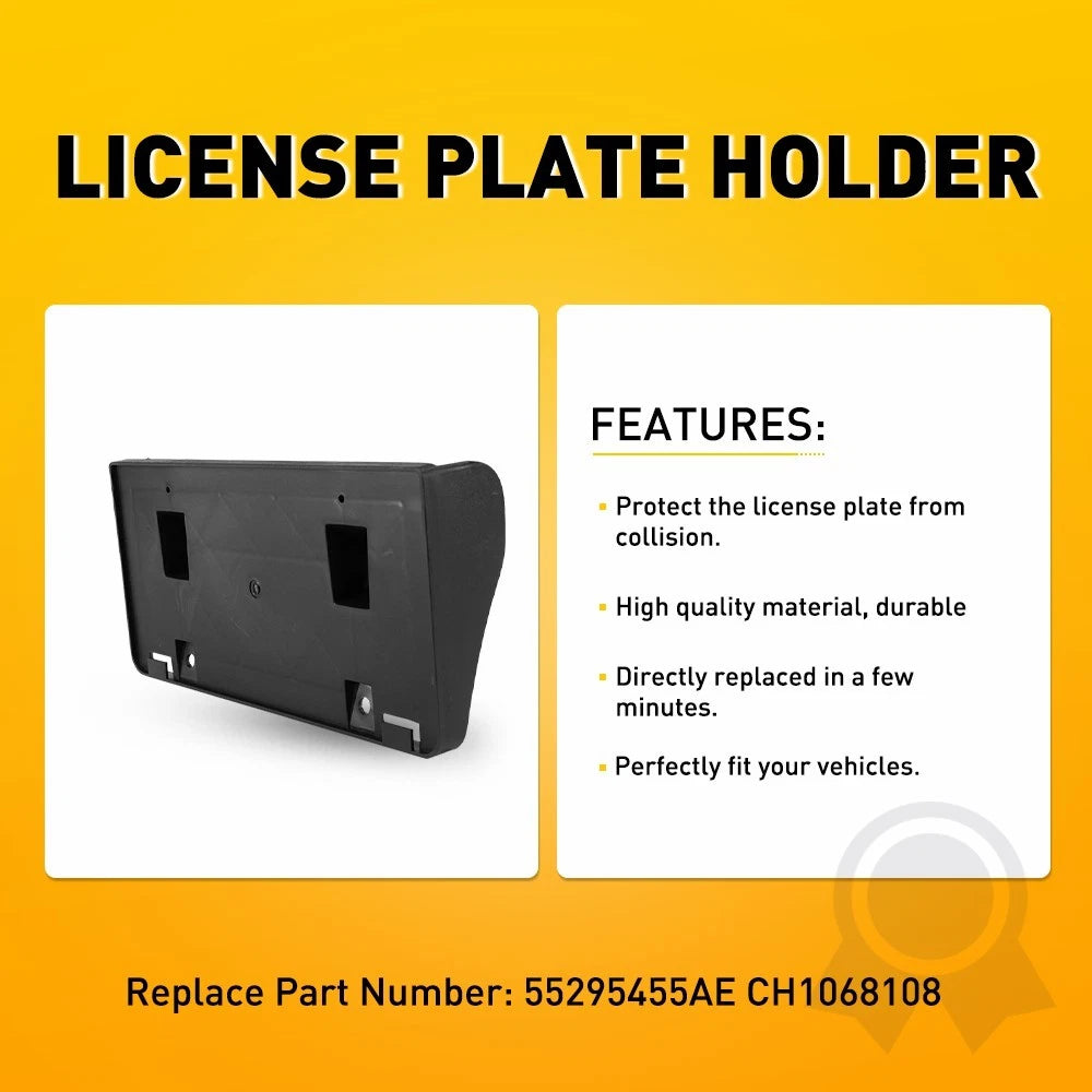 License Frame Plate Bracket Front Holder 1997-2001 Dodge Ram for 1500 Laramie,ST