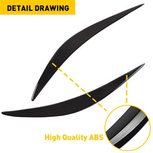 Load image into Gallery viewer, For 2014-2023 Infiniti Q50 Glossy Black Eyebrow Eyelid Trim Headlight Rear 2-20x