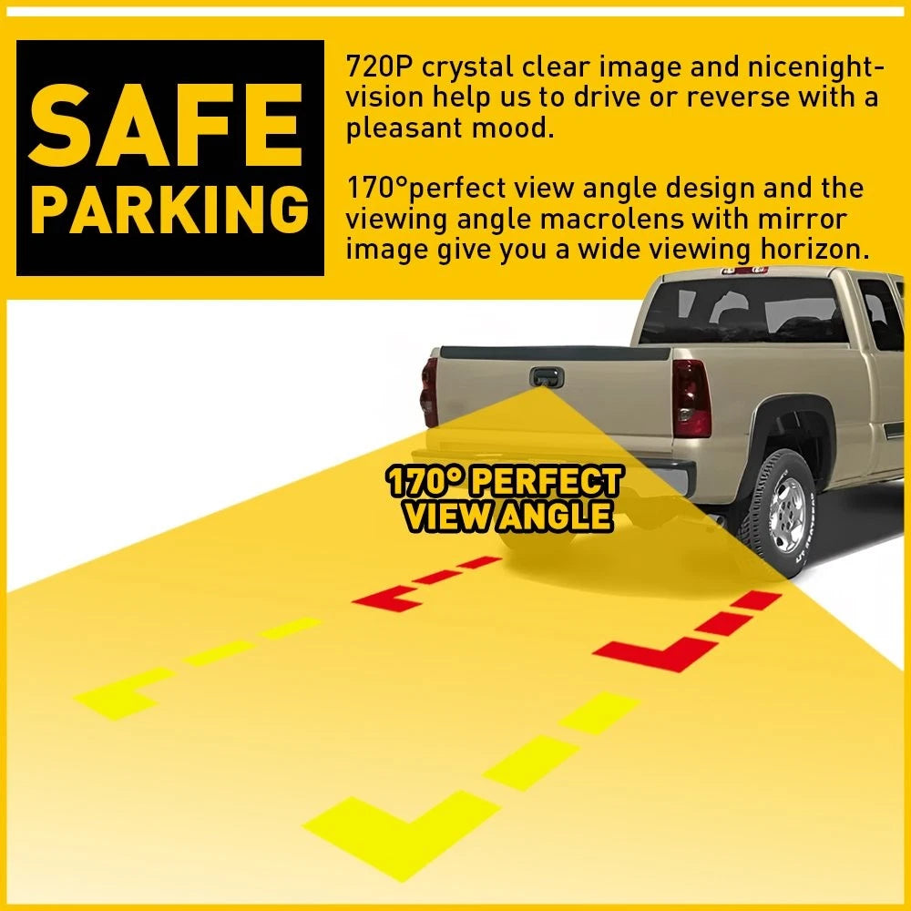 1X Tailgate Bezel Handle Camera Backup For Silverado Chevy 99-06 GMC Sierra 1500