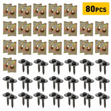 Load image into Gallery viewer, For BMW Engine Under Cover Splash Shield Guard Body Bolts &amp; U-nut Clips 40-80PCS