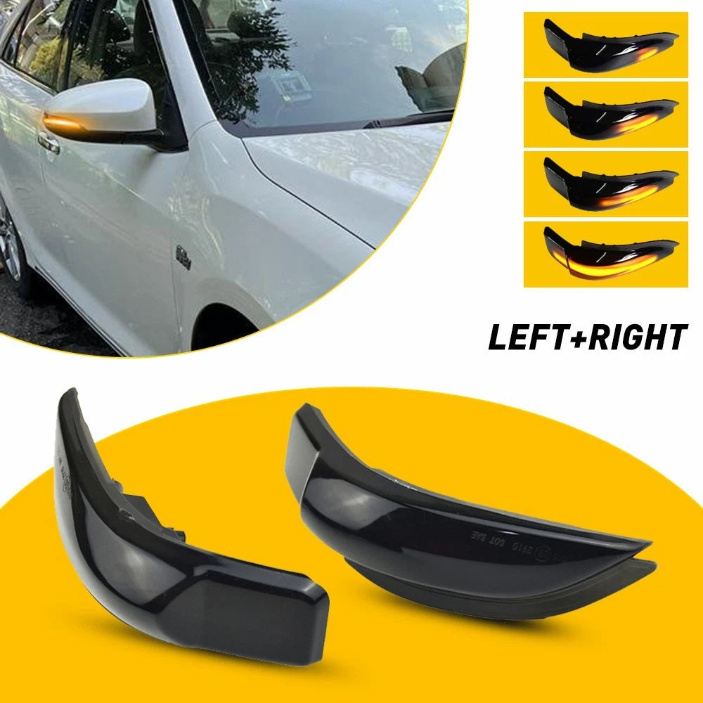 Side Dynamic Left+Right Mirror Turn Light Signal for 2012-2017 Toyota Camry XV50