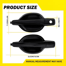 Load image into Gallery viewer, Outside Door Handle Black For 2004-2011 Mitsubishi Endeavor Front&amp;Rear Left 2-2X