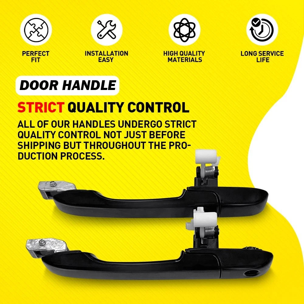 Exterior Door Handles Front Rear Left Right Set of 4 for Honda 2005-2006 CR-V SE