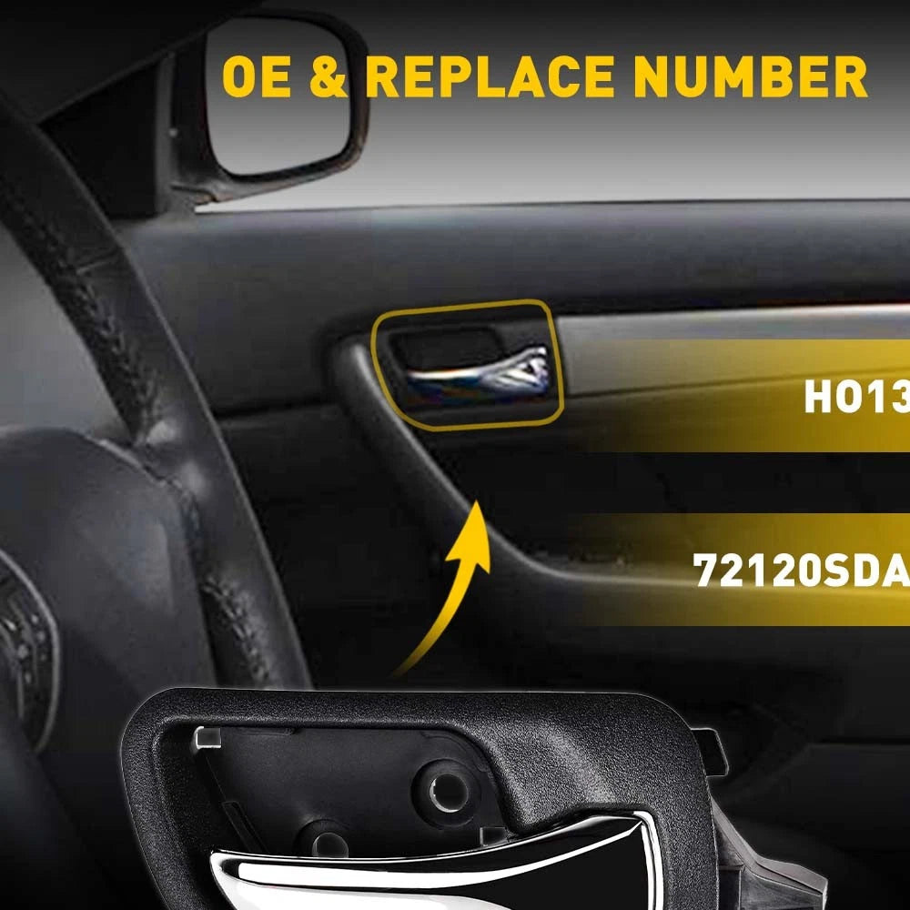1-10 Black Front Left Outer Door Handle For 2006-2011 Hyundai Accent 82650-1E050