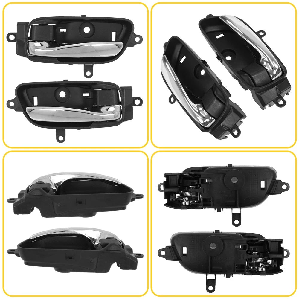 Interior Inside Inner Fit Handle 2003-2007 Door Accord Honda Black Replacement